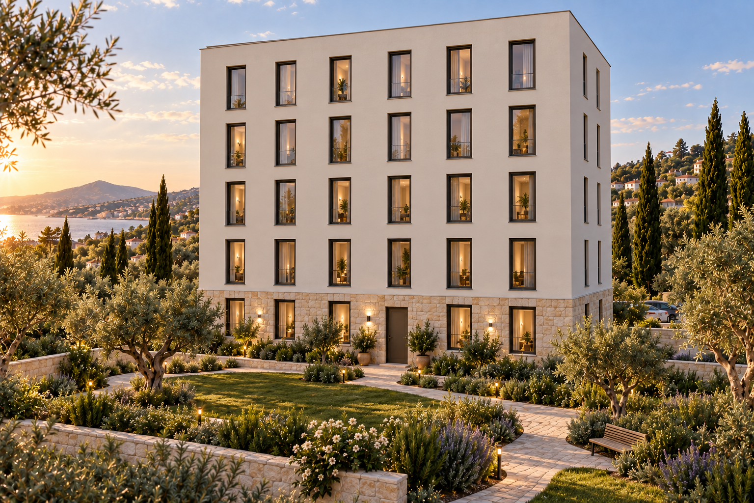 Apartman — Arka cephe