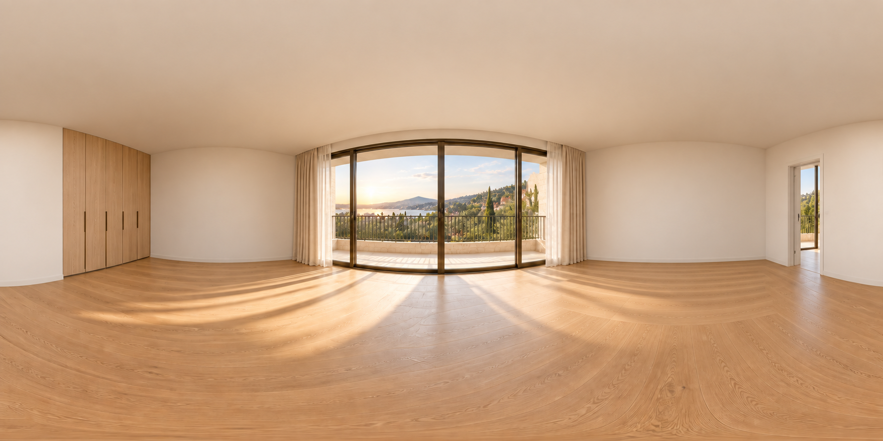 Apartman — Yatak odası · eşyasız