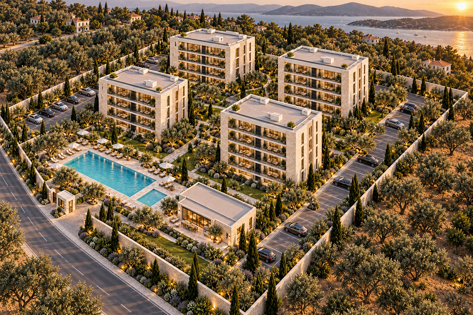 Havuzlu Site — Sağ cephe