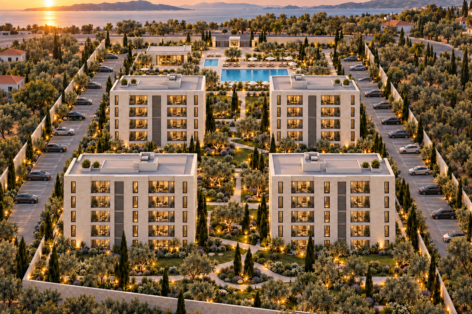 Havuzlu Site — Arka cephe