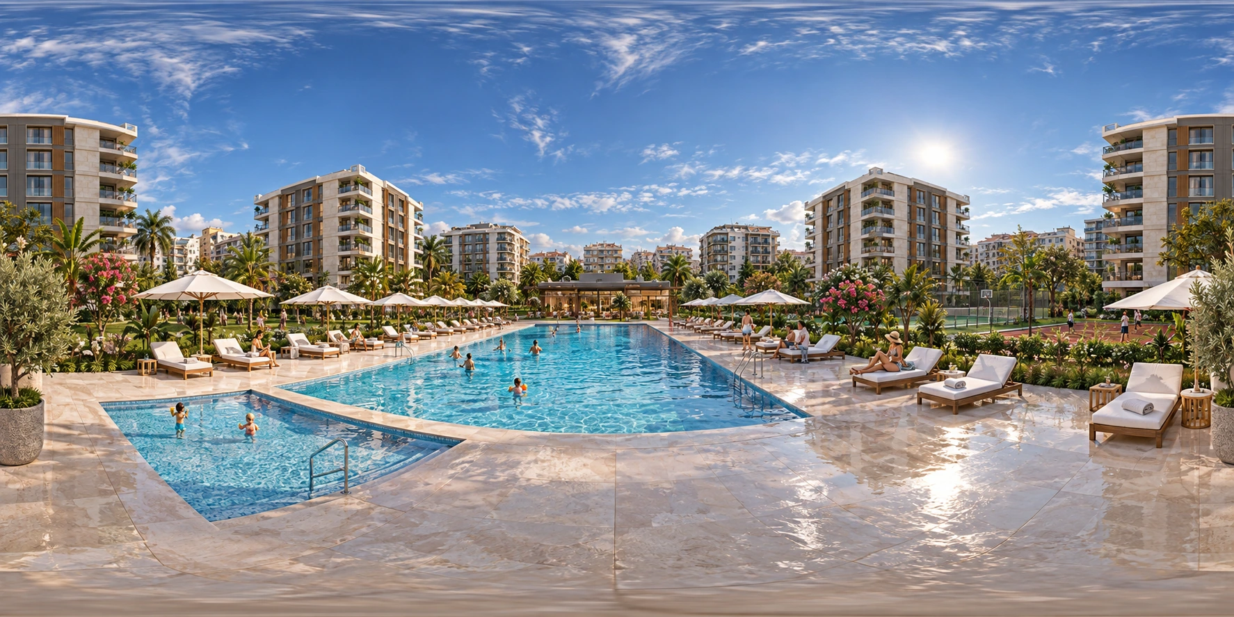 Koru Park — Havuz çevresi