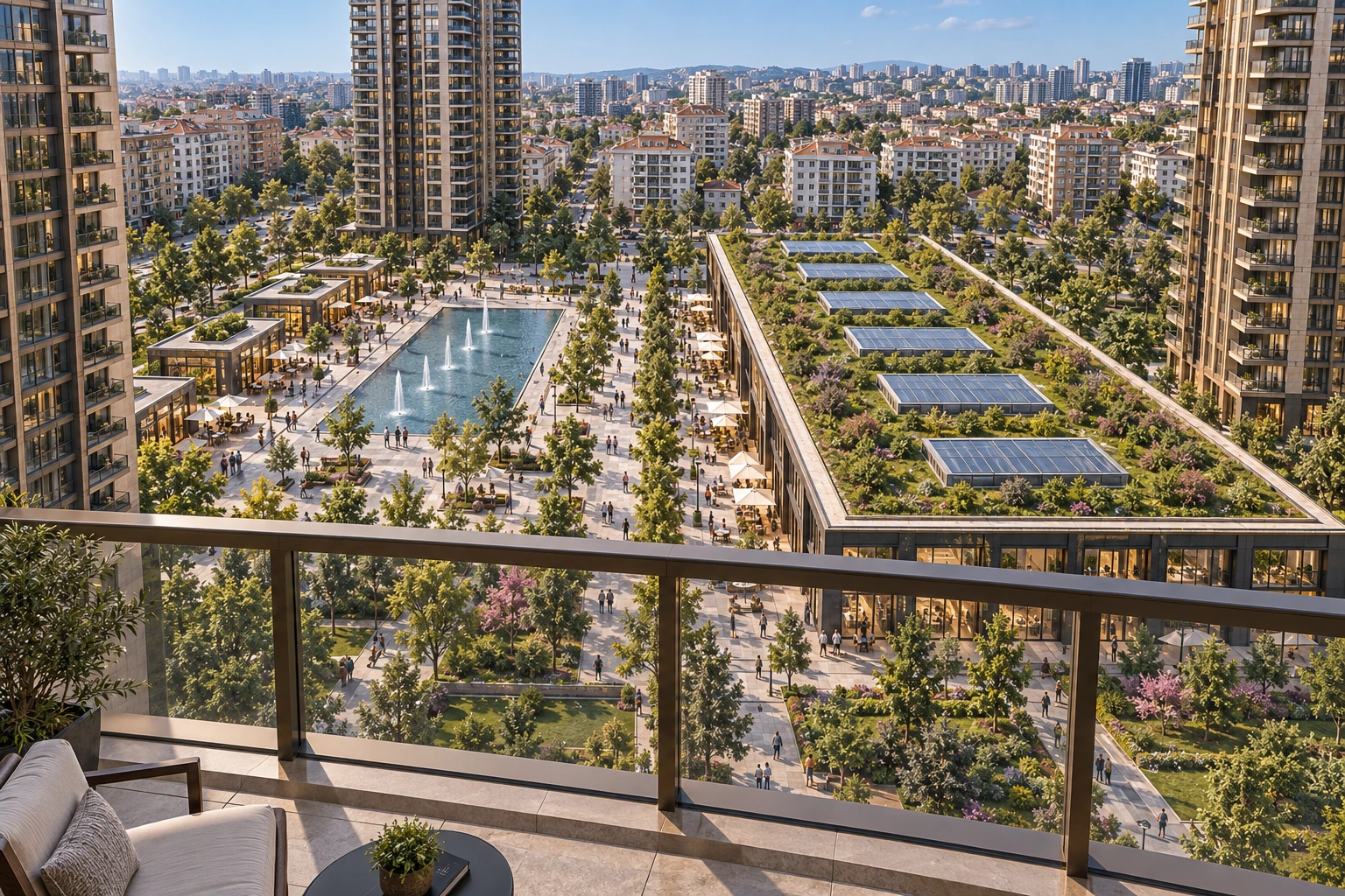 Kent Meydanı — Balkondan bakış